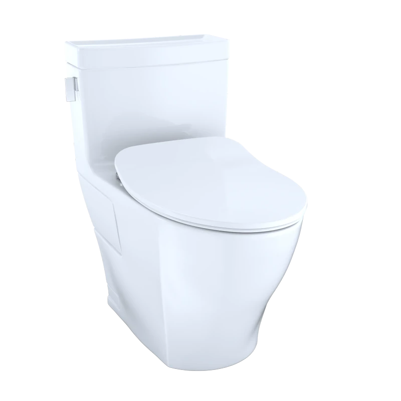 TOTO MS624234CEFG Legato™ One-Piece Toilet, 1.28GPF, Elongated Bowl - WASHLET®+ Connection - Slim Seat