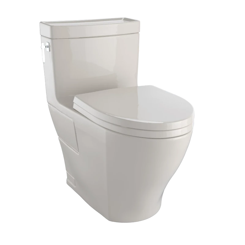 TOTO MS626124CEFG Aimes® One-Piece Toilet, 1.28GPF, Elongated Bowl - WASHLET®+ Connection