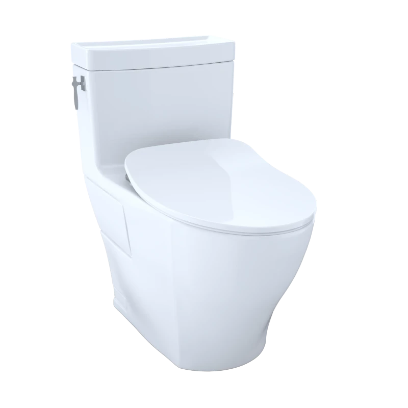 TOTO MS626234CEFG Aimes® One-Piece Toilet, 1.28GPF, Elongated Bowl - WASHLET®+ Connection - Slim Seat