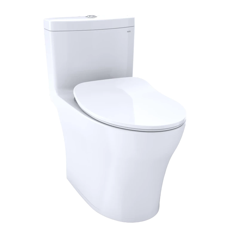 TOTO MS646234CEMFGN Aquia® IV One-Piece Toilet - 1.28 GPF & 0.9 GPF, Elongated Bowl - WASHLET+ Connection Slim Seat - New