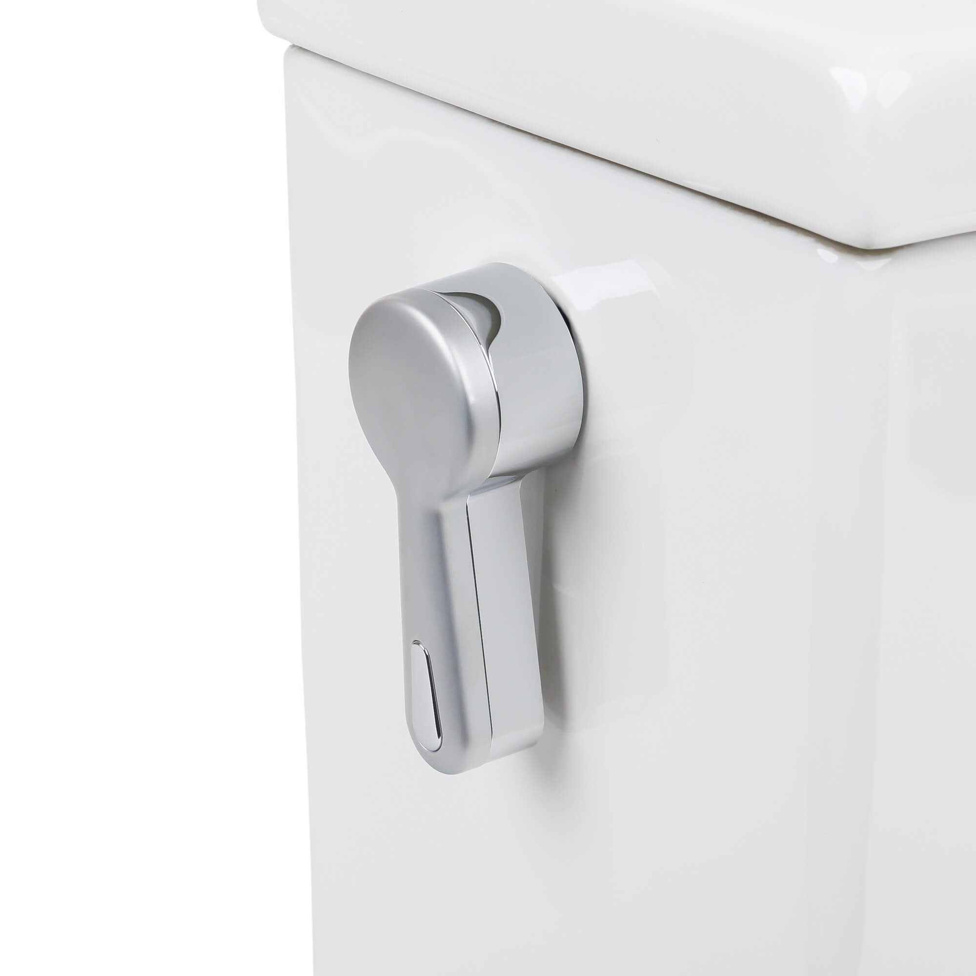 Fine Fixtures MTTB20W Two-Piece Toilet – ADA Dual Flush Skirted White