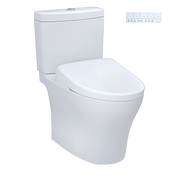 TOTO MW4464726CEMFGNA Aquia® IV - WASHLET®+ S7 Two-Piece Toilet - 1.28 GPF & 0.9 GPF - Universal Height