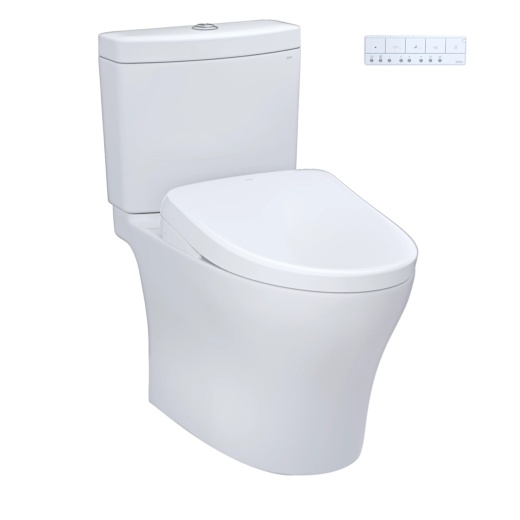 TOTO MW4464726CEMFGNA Aquia® IV - WASHLET®+ S7 Two-Piece Toilet - 1.28 GPF & 0.9 GPF - Universal Height