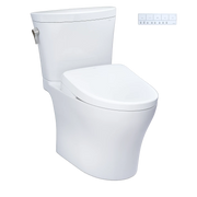 TOTO MW4484736CEMFGNA Aquia® IV Arc - WASHLET®+ S7A Two-Piece Toilet - 1.28 GPF & 0.9 GPF - Universal Height