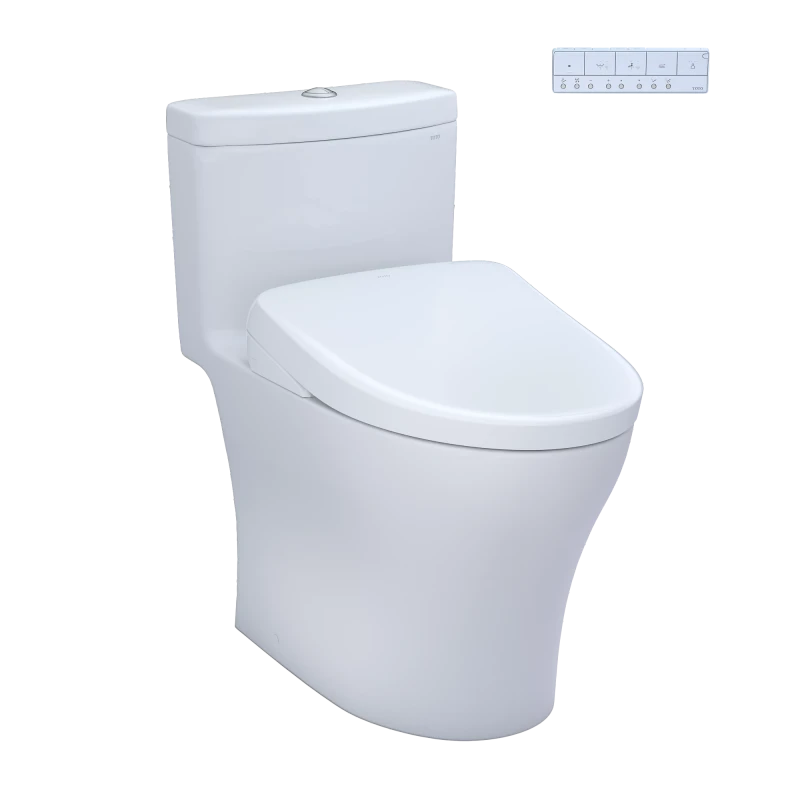 TOTO MW6464726CEMFGNA Aquia® IV - WASHLET®+ S7 One-Piece Toilet - 1.28 GPF & 0.9 GPF