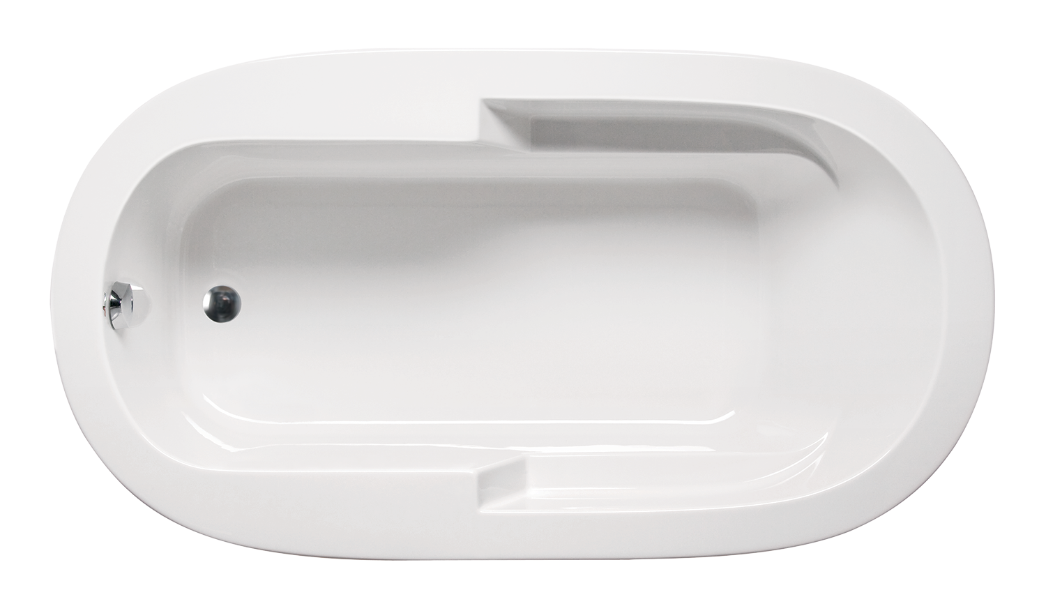 Americh Madison Oval 6036 - Tub Only Drop-in Bathtub OM6036T-WH
