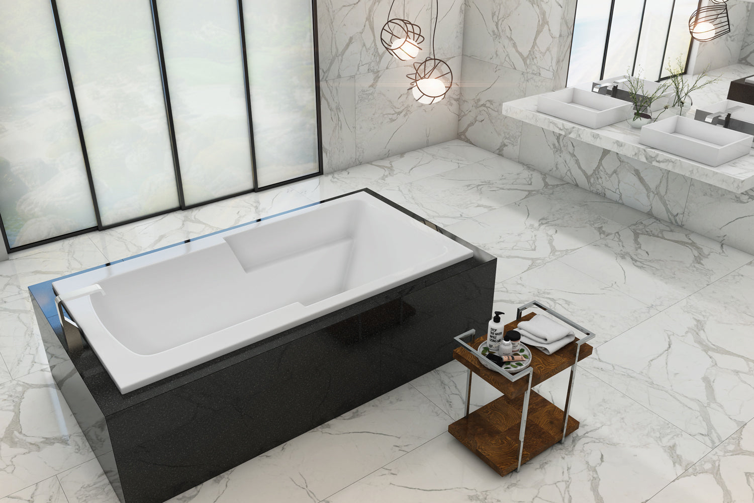 Americh Madison 6040 - Tub Only Drop-in Bathtub MA6040T-WH