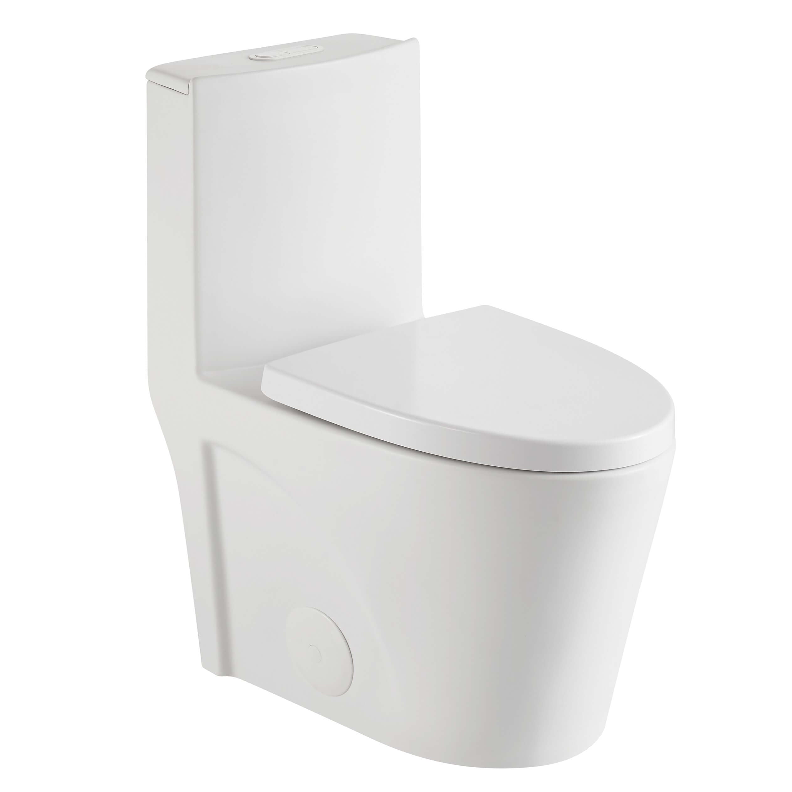 Fine Fixtures MOTB7 Ultraluxe One‑Piece Elongated Toilet – Dual Flush, 12" Rough‑In