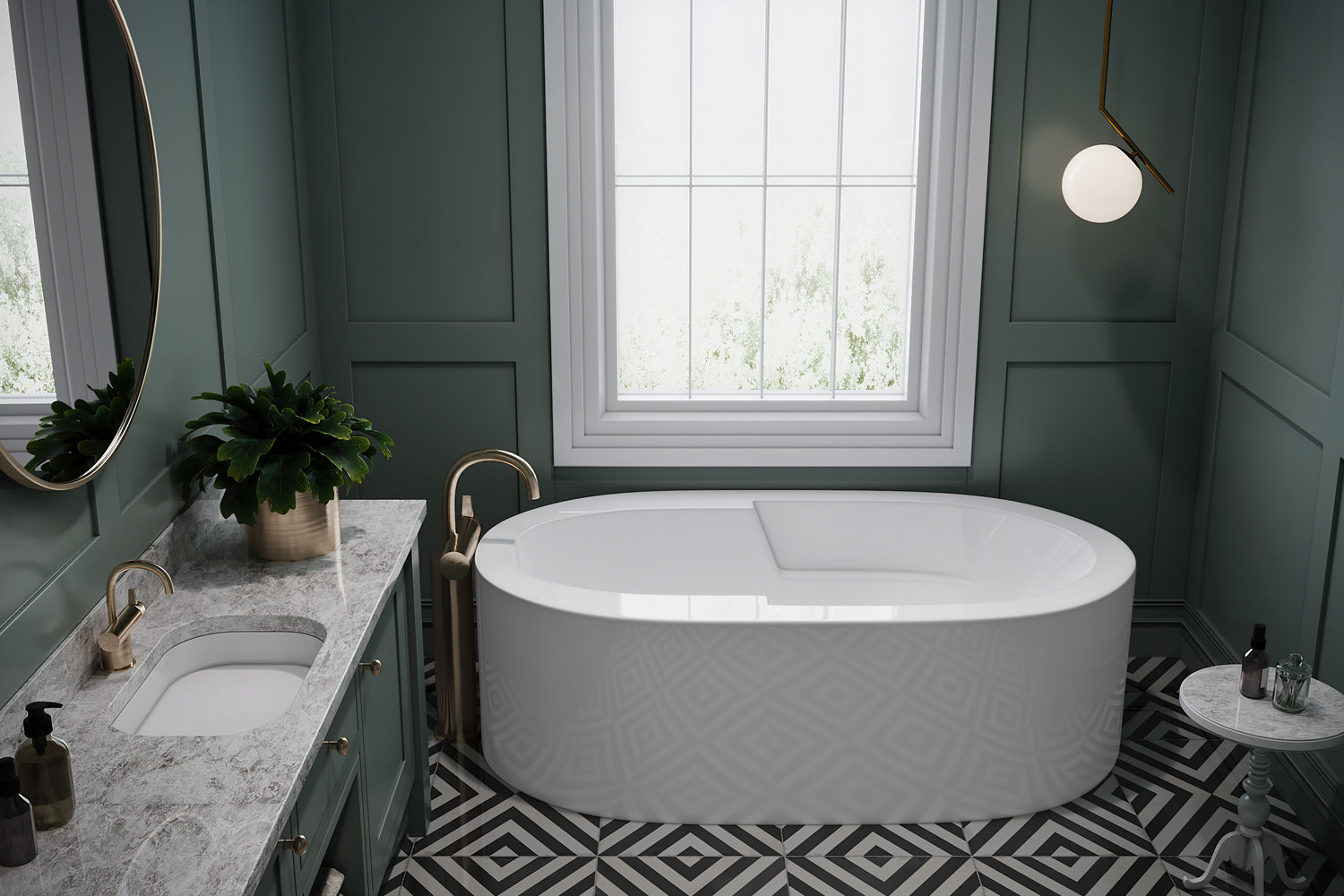 Americh Maude 7236 - Tub Only Freestanding Bathtub MU7236T-WH