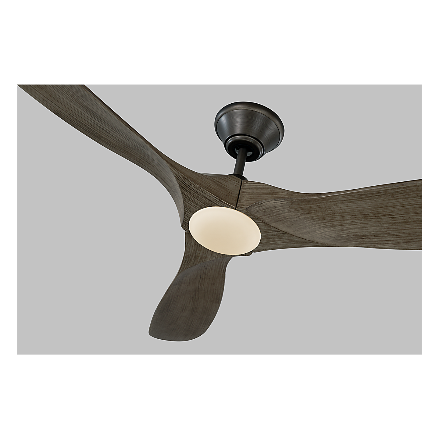 Visual Comfort Maverick 52" LED Ceiling Fan with Remote – Damp Rated Indoor/Outdoor