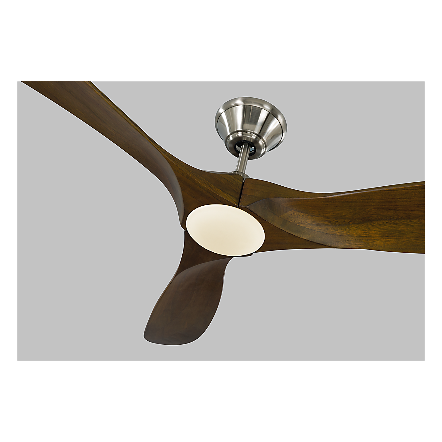 Visual Comfort Maverick 52" LED Ceiling Fan with Remote – Damp Rated Indoor/Outdoor