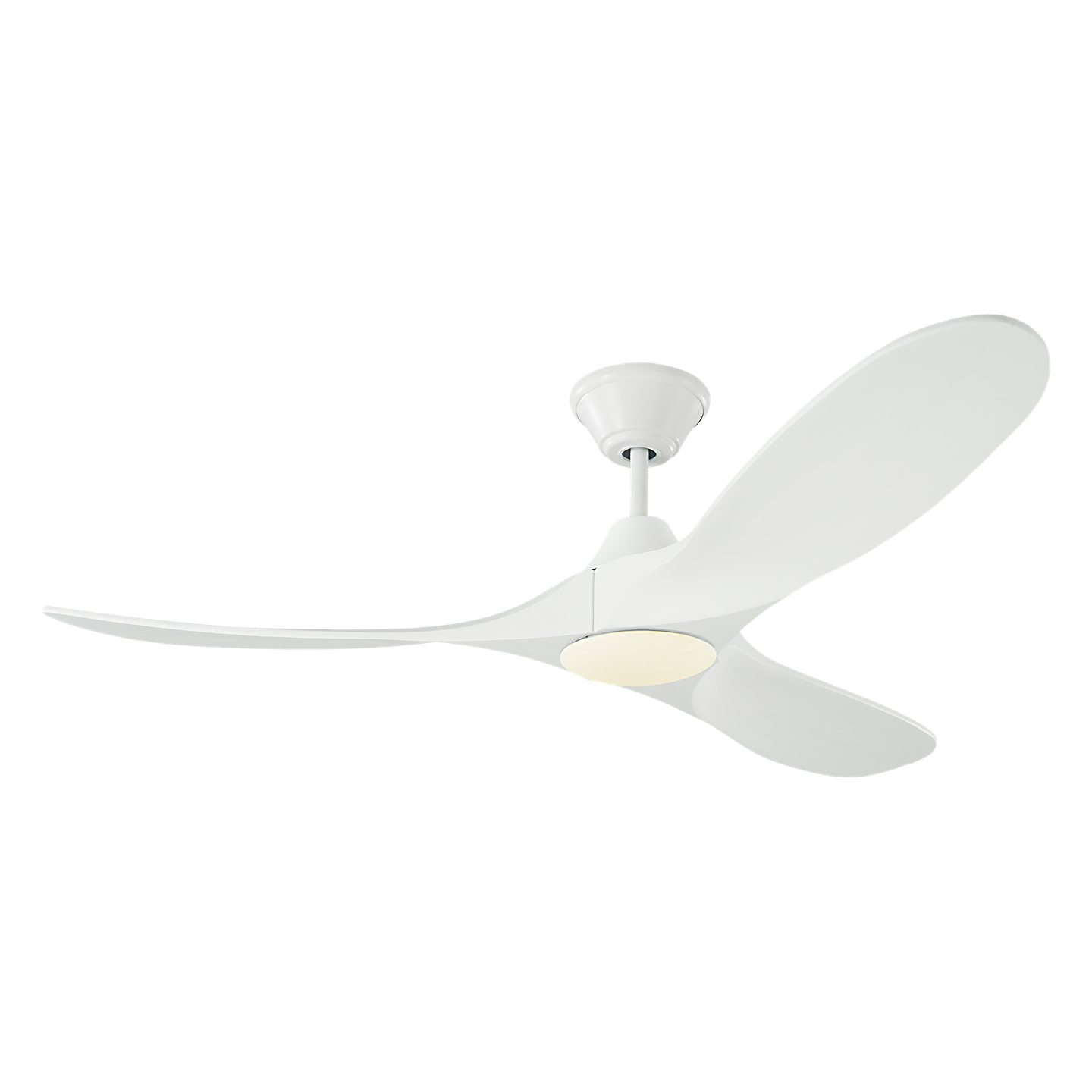 Visual Comfort Maverick 52" LED Ceiling Fan with Remote – Damp Rated Indoor/Outdoor