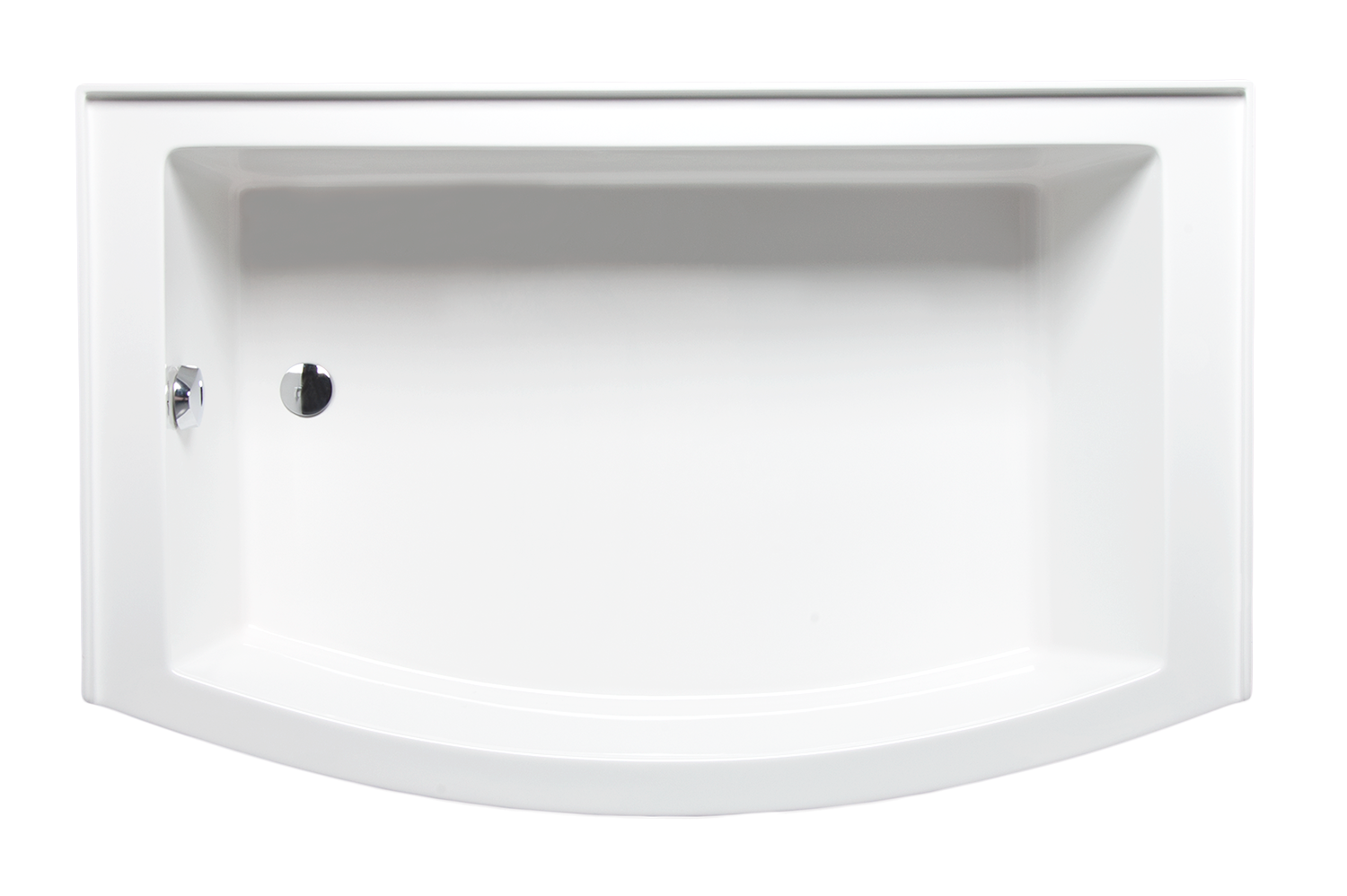 Americh Mezzaluna 6032 ADA Left Hand - Tub Only Skirted Bathtub MZ6032TL-WH