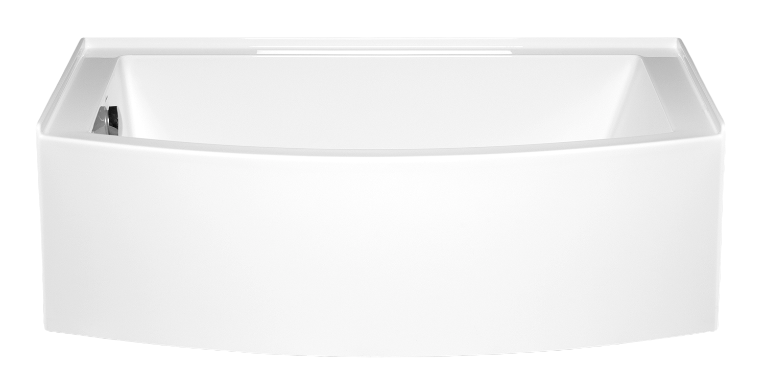 Americh Mezzaluna 6032 ADA Left Hand - Tub Only Skirted Bathtub MZ6032TL-WH