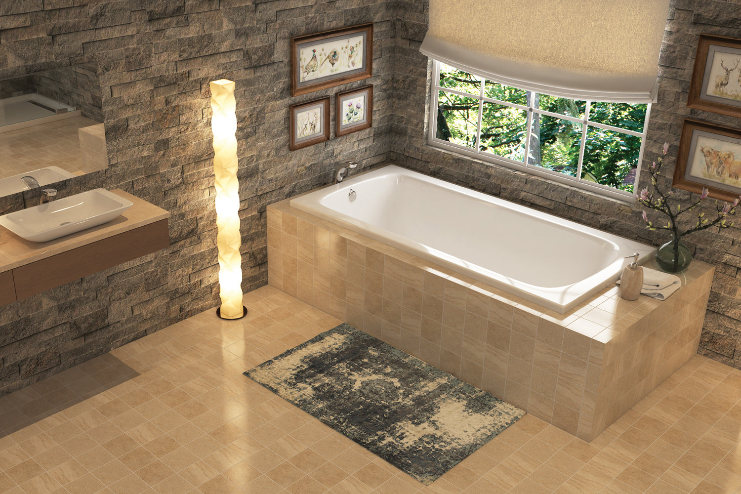 Americh Miro 7232 - Platinum Series Drop-in Bathtub MI7232P-WH