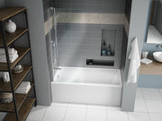Fleurco Motif Alcove Bathtub – 60" x 30"/32" Acrylic Tub with Skirt, Left or Right Drain