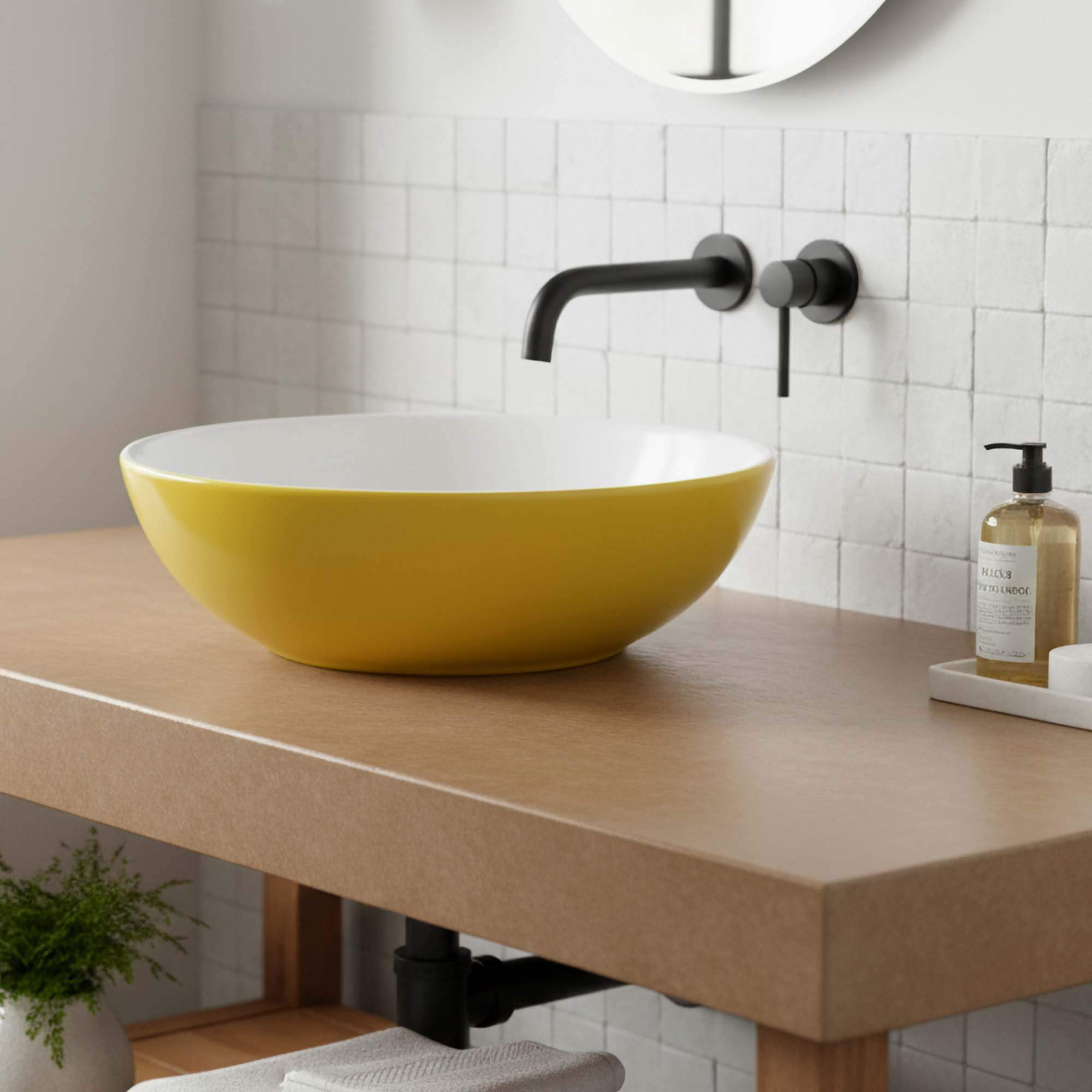 Fine Fixtures Round Modern Vessel Sink 16" x 16"