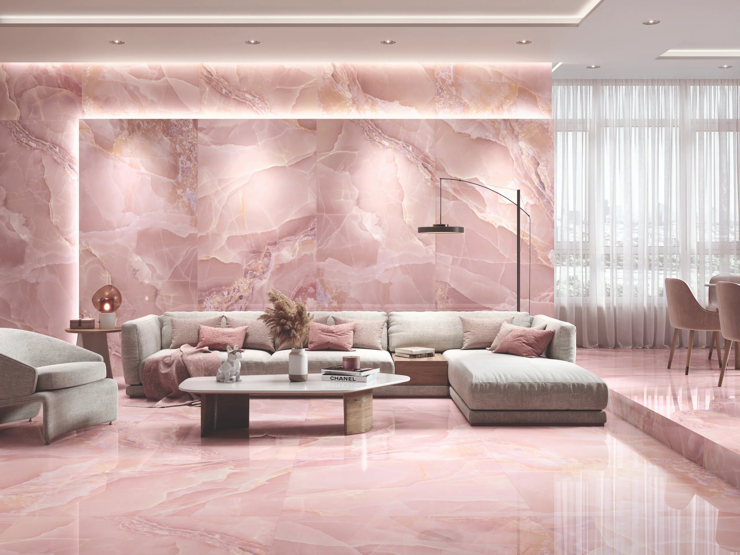 Onyx Lux Super Polished Porcelain Tile – Multiple Colors and Large Formats