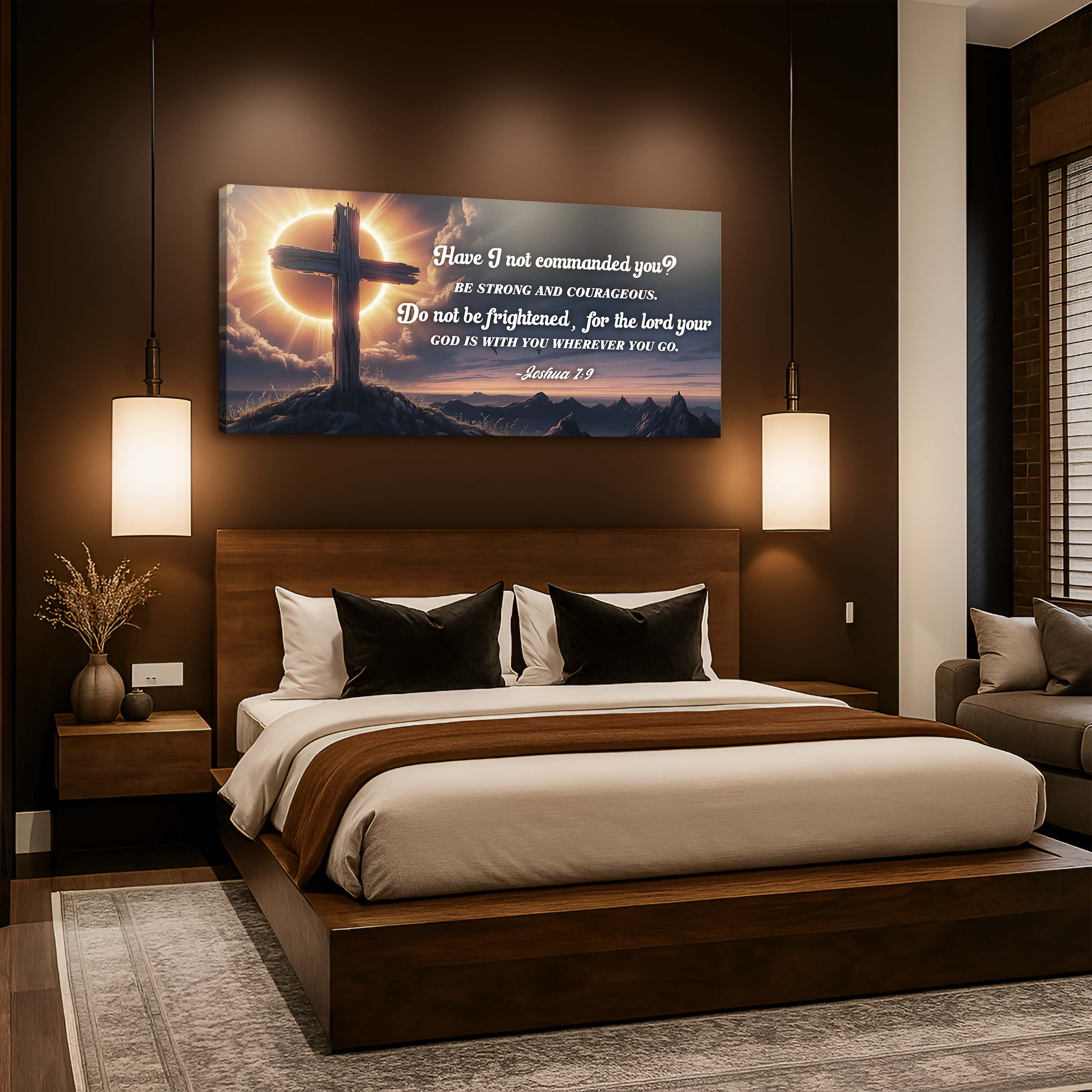 Joshua 1:9 - God Is With You Wherever You Go Faith Sign