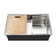 Houzer 26" Novus 18 Gauge Stainless Steel Undermount Dual Platform Workstation Kitchen Sink with Accessories