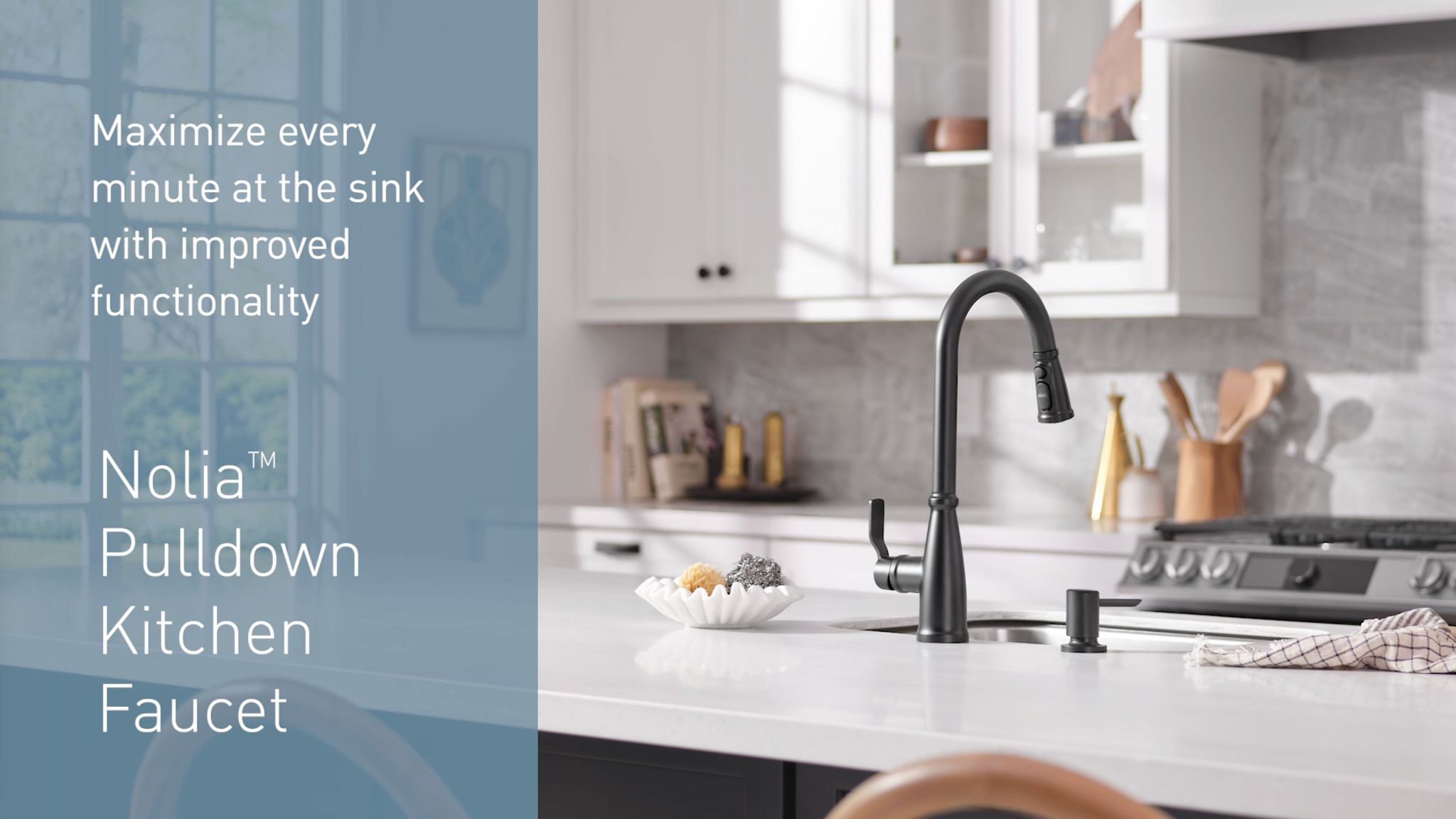 Nolia One-Handle High Arc Pulldown Kitchen Faucet