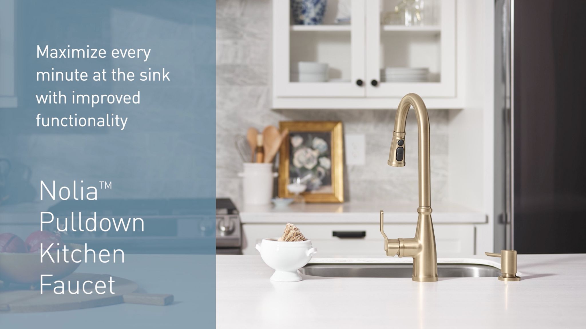 Nolia One-Handle High Arc Pulldown Kitchen Faucet