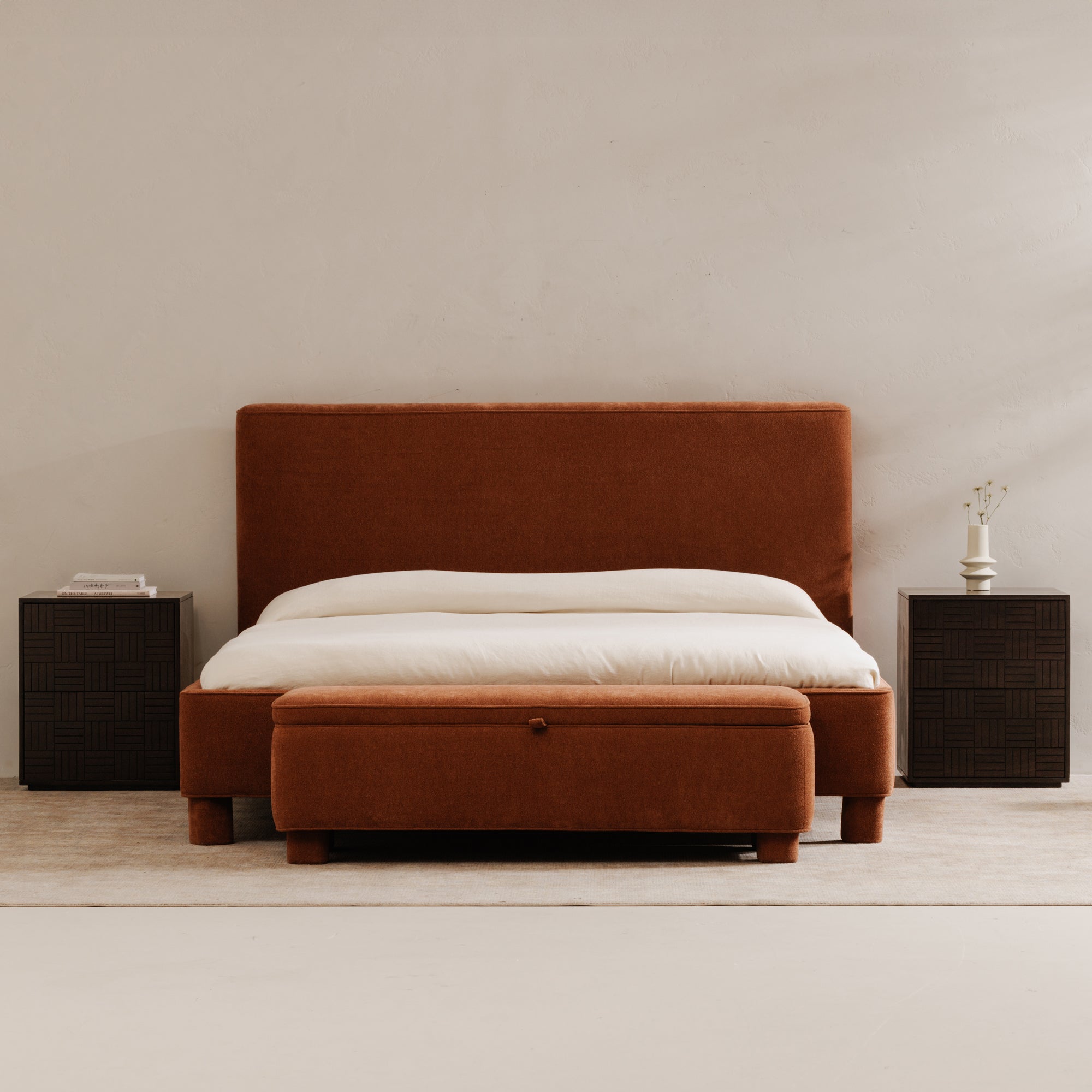 Moes Ichigo Storage Bench Deep Orange OA-1004-12