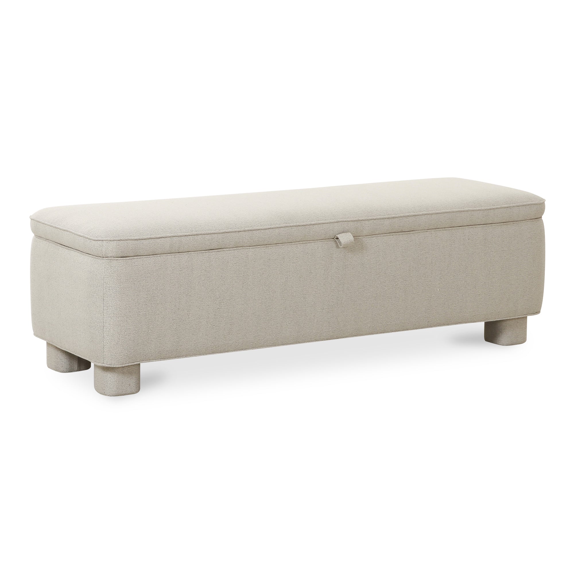 Moes Ichigo Storage Bench Light Grey OA-1004-29