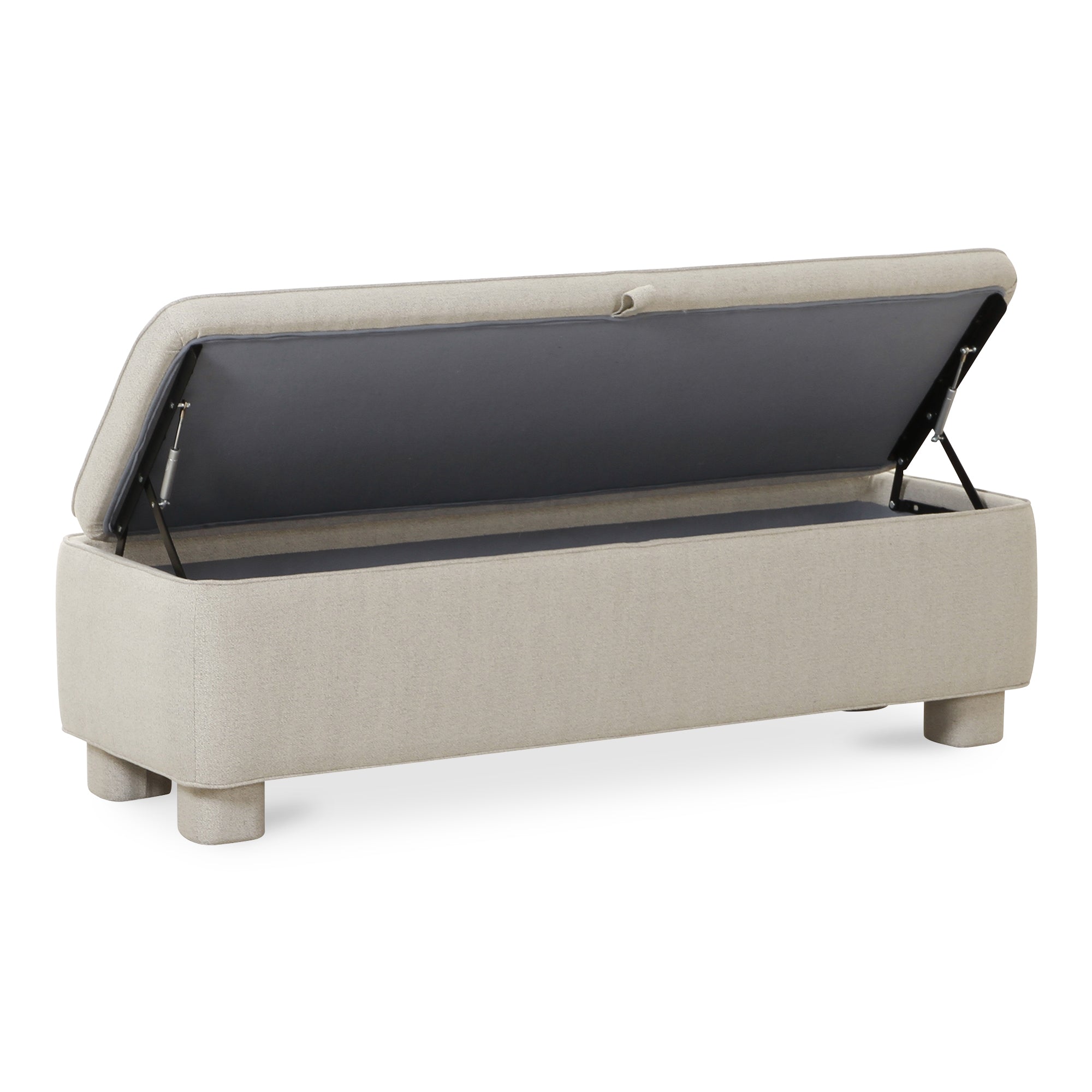 Moes Ichigo Storage Bench Light Grey OA-1004-29