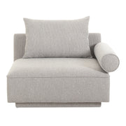 Moes Rosello Right Arm Facing Chair Light Grey OA-1009-29