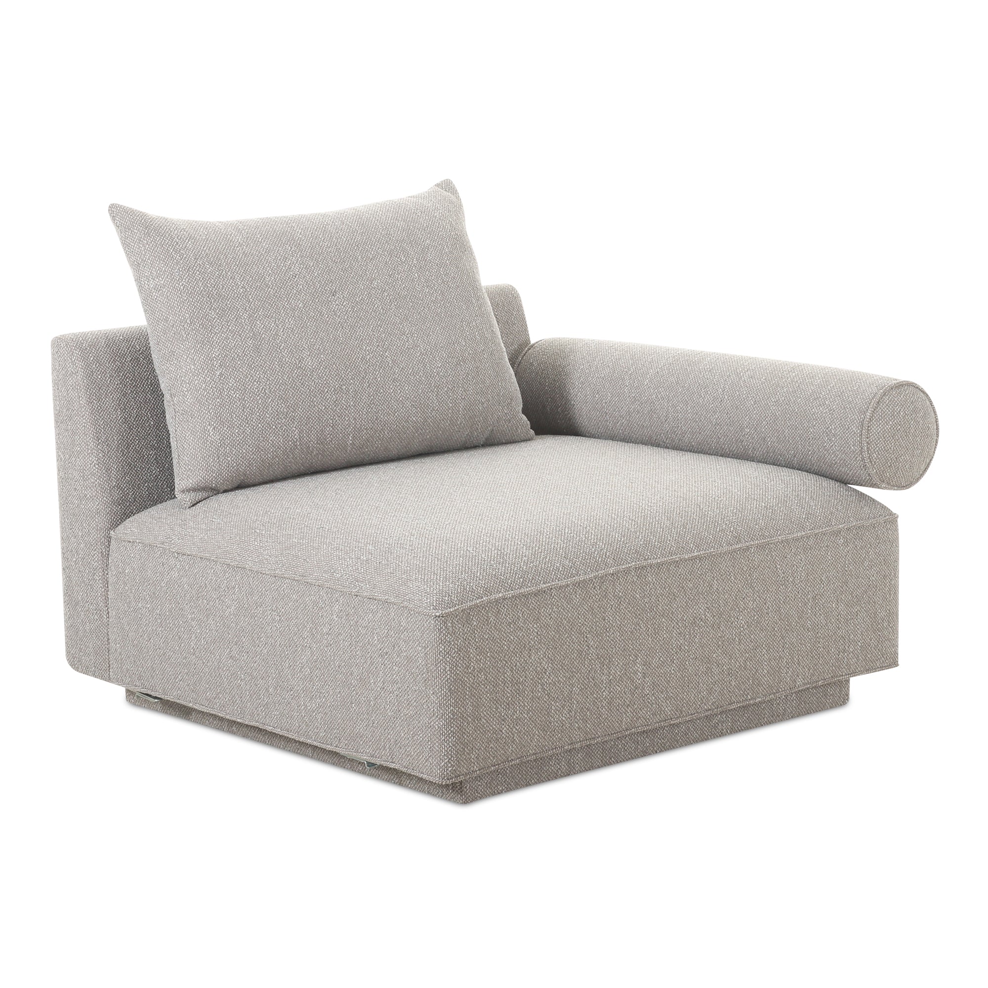 Moes Rosello Right Arm Facing Chair Light Grey OA-1009-29
