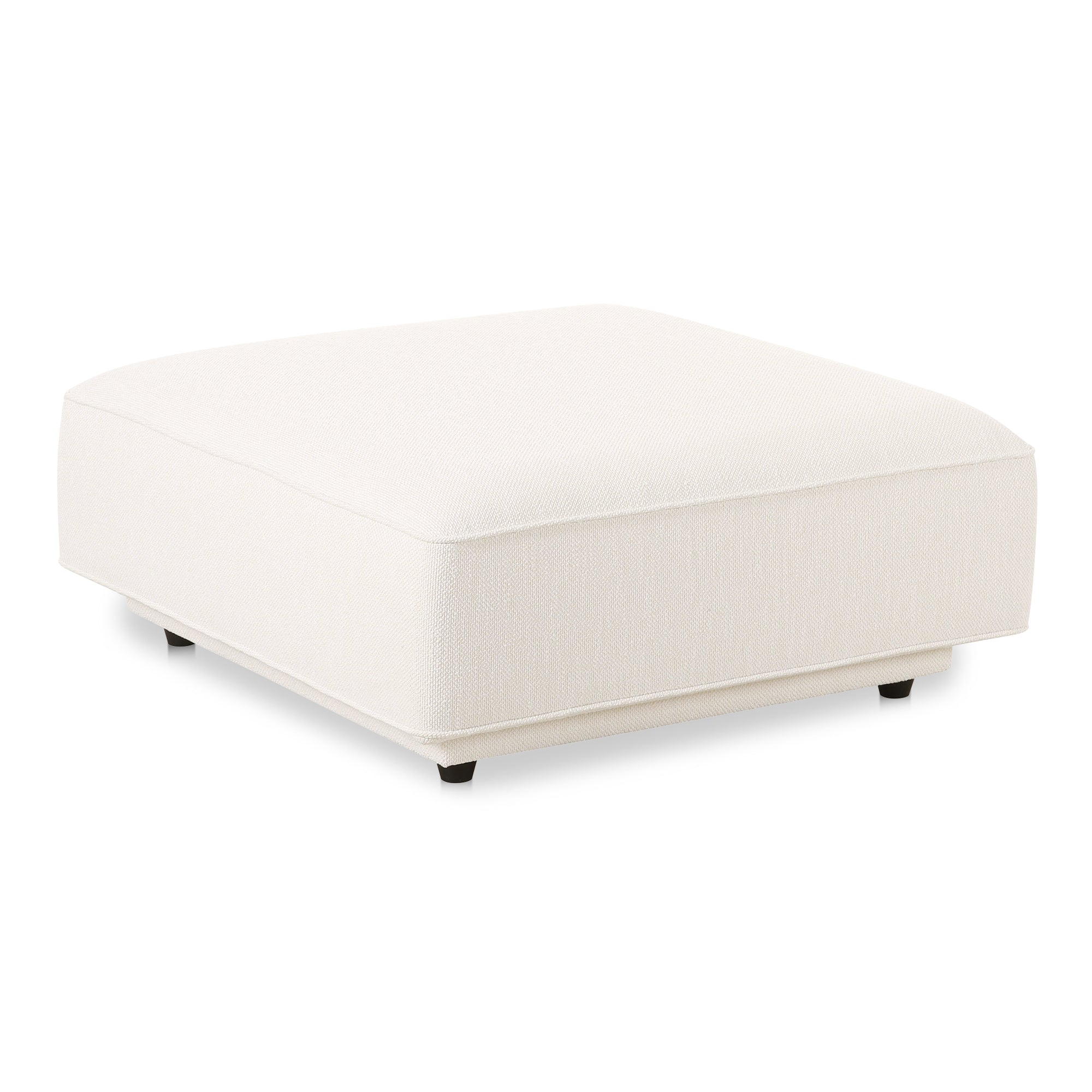 Moes Rosello Ottoman White OA-1012-18