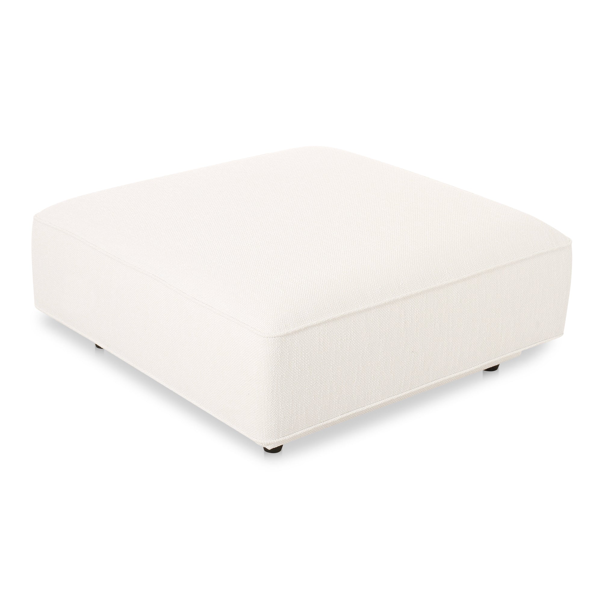 Moes Rosello Ottoman White OA-1012-18