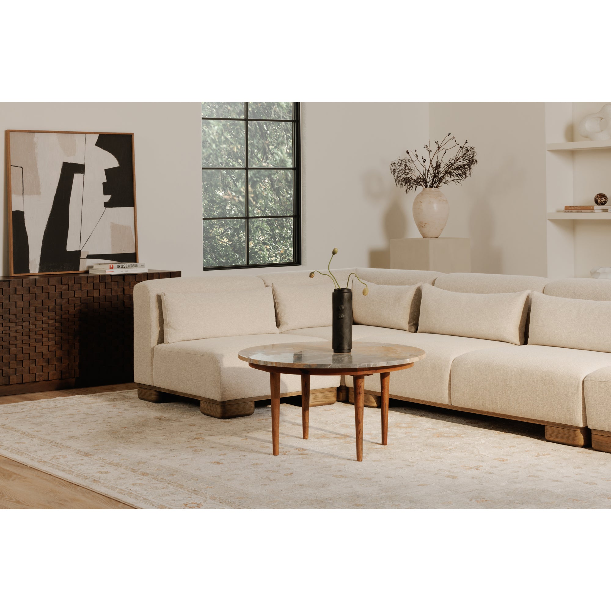 Moes June Corner Chair Oatmeal OA-1030-34