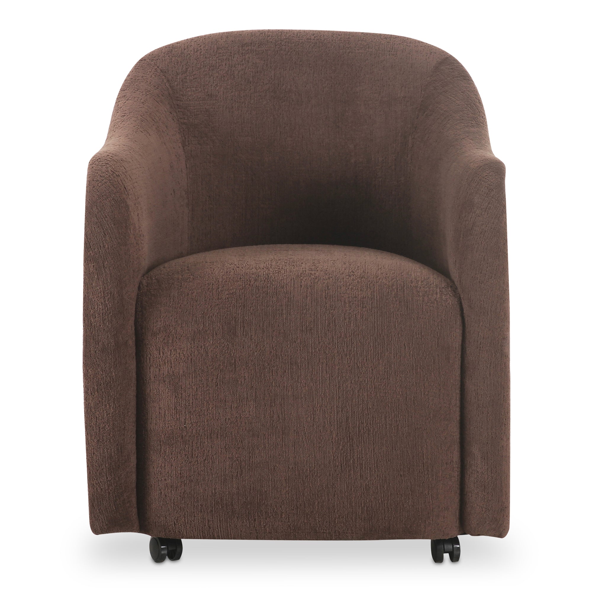 Moes Drava Rolling Dining Chair Dark Brown OA-1034-20