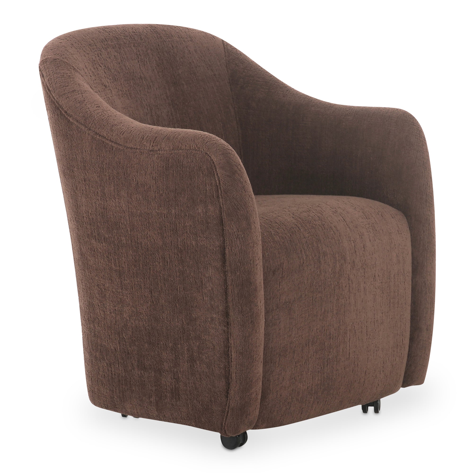 Moes Drava Rolling Dining Chair Dark Brown OA-1034-20