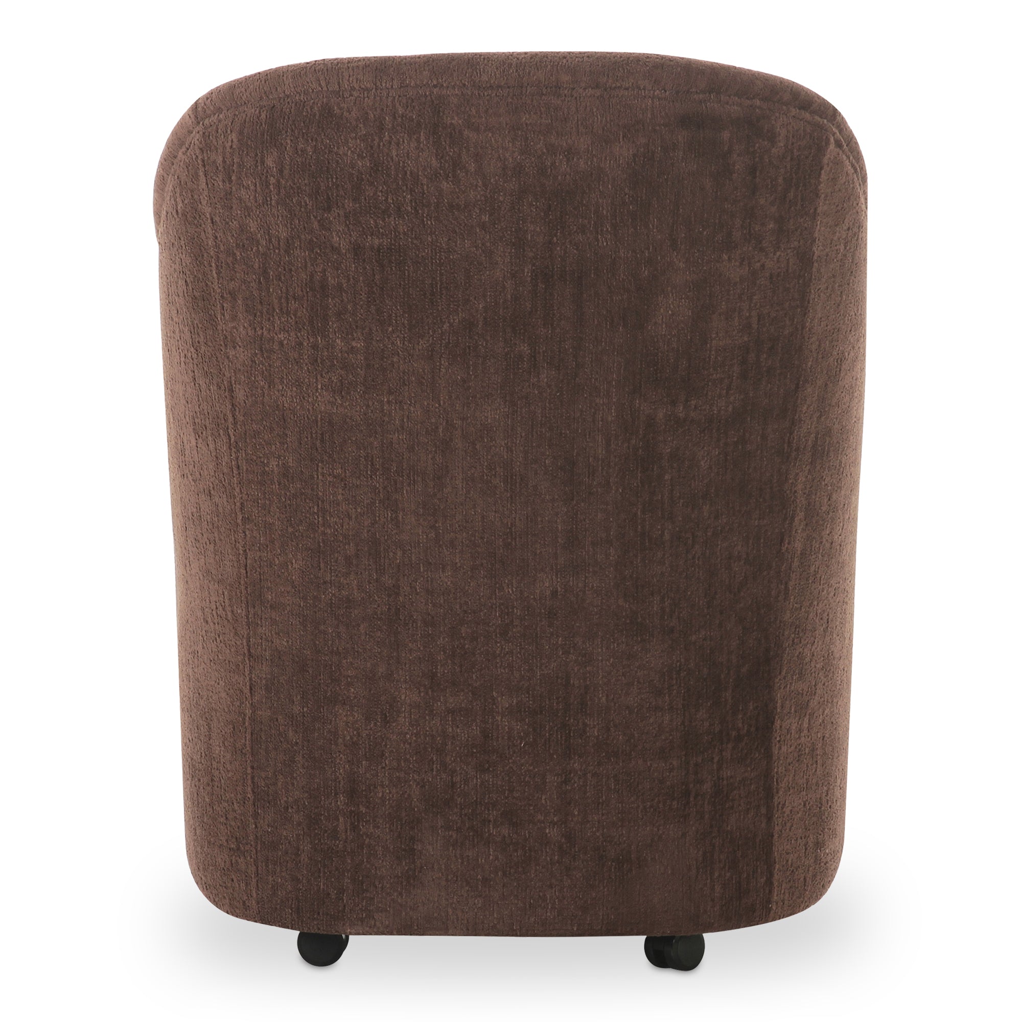 Moes Drava Rolling Dining Chair Dark Brown OA-1034-20