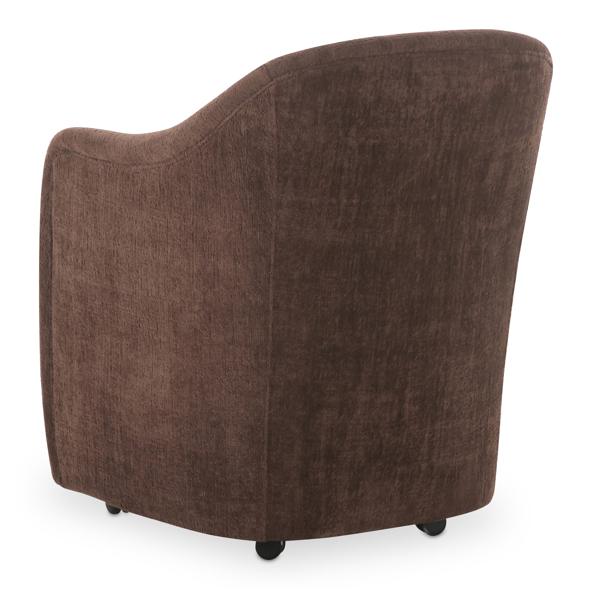 Moes Drava Rolling Dining Chair Dark Brown OA-1034-20