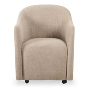 Moes Drava Rolling Dining Chair Beige OA-1034-34