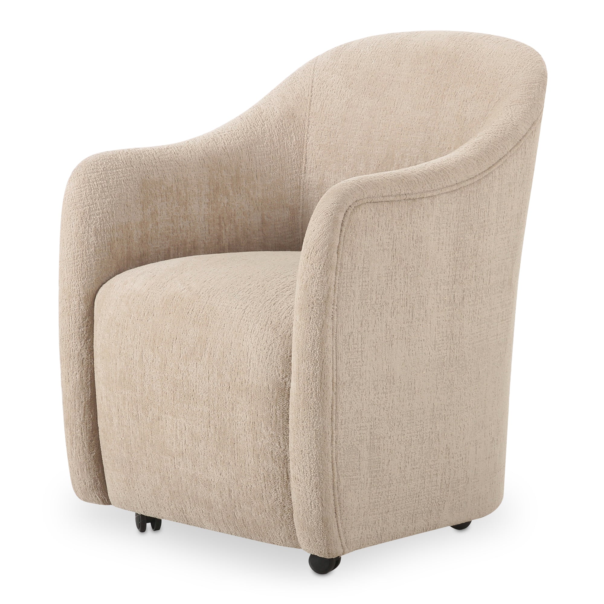 Moes Drava Rolling Dining Chair Beige OA-1034-34