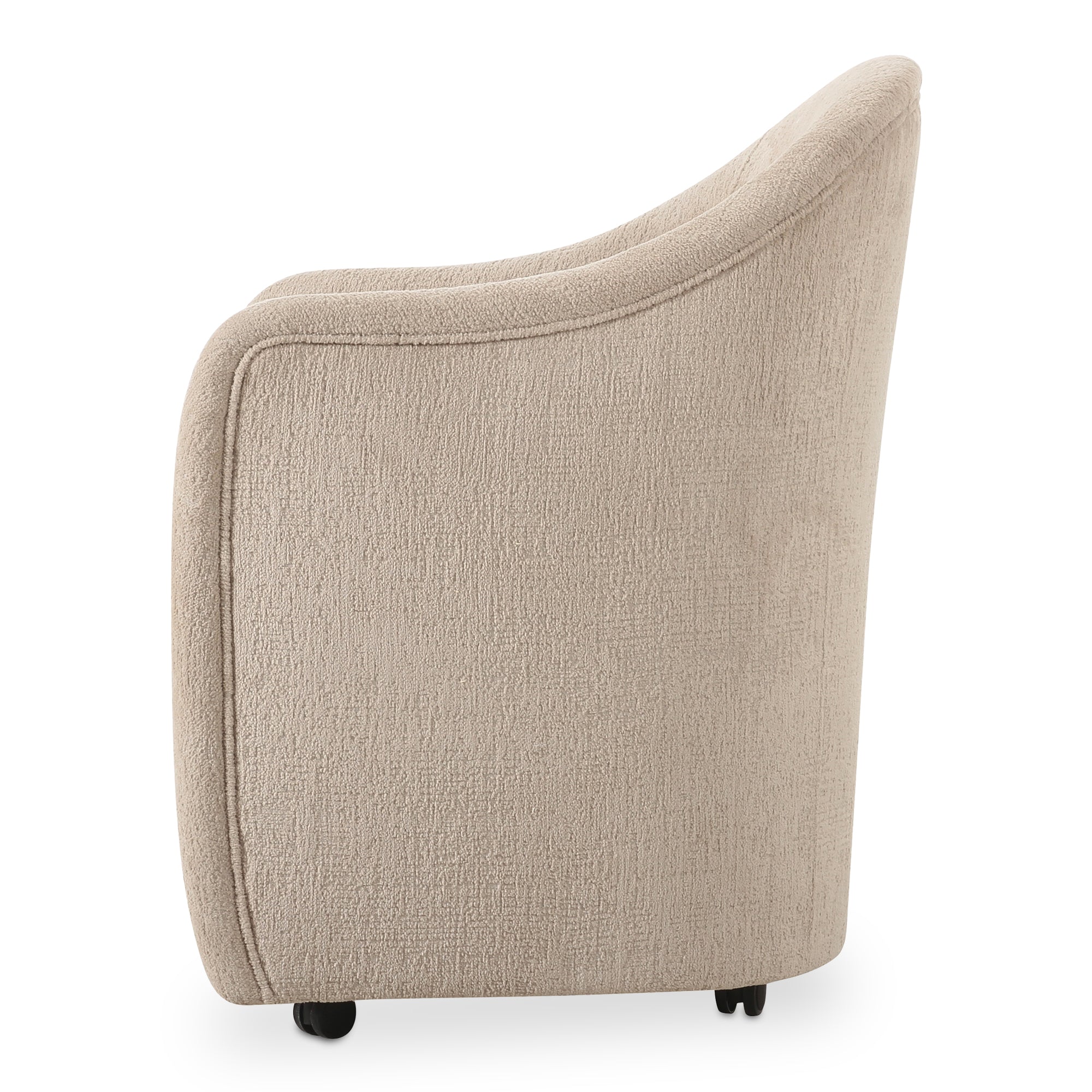 Moes Drava Rolling Dining Chair Beige OA-1034-34