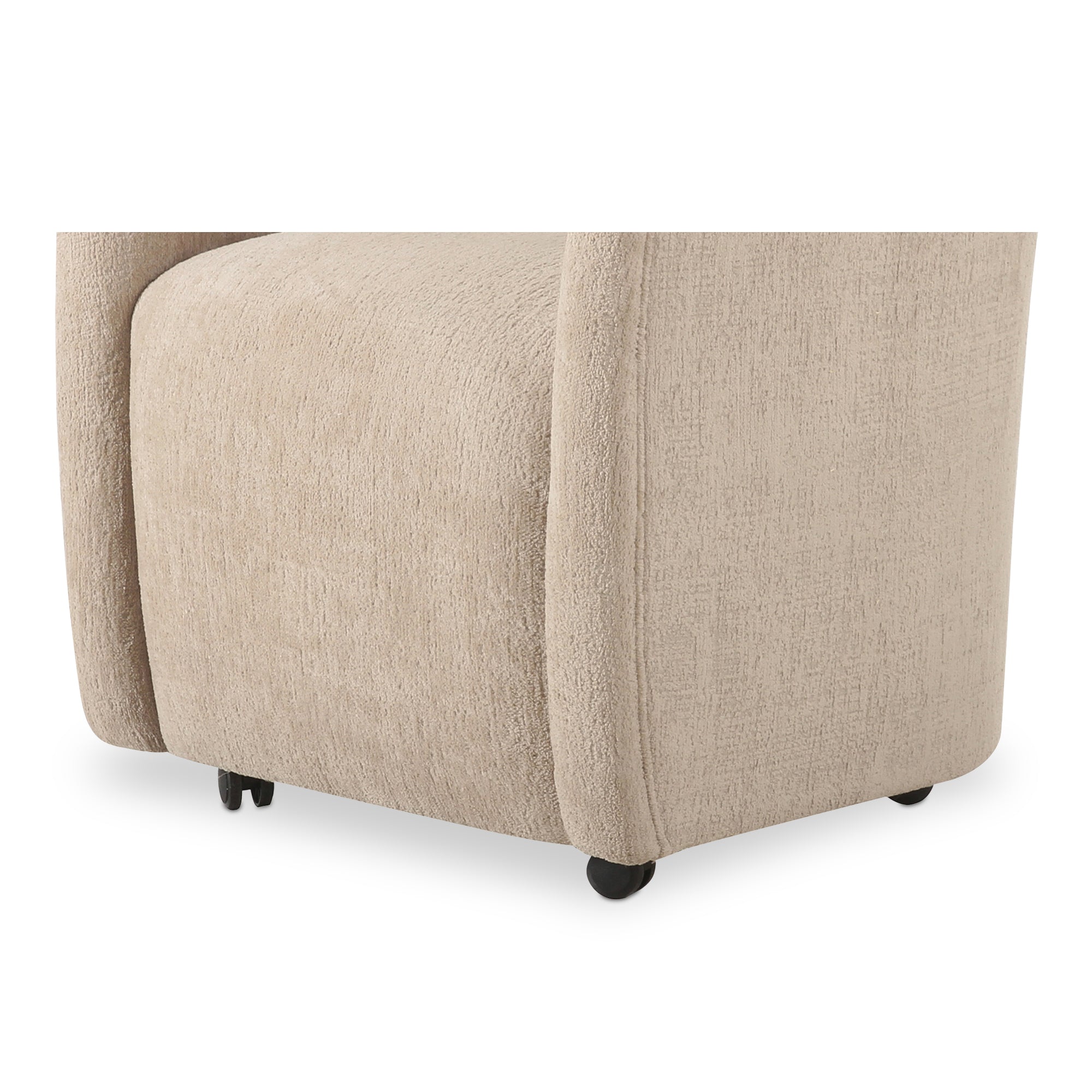 Moes Drava Rolling Dining Chair Beige OA-1034-34
