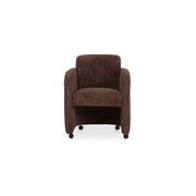 Moes Mesto Rolling Dining Chair Dark Brown OA-1035-20