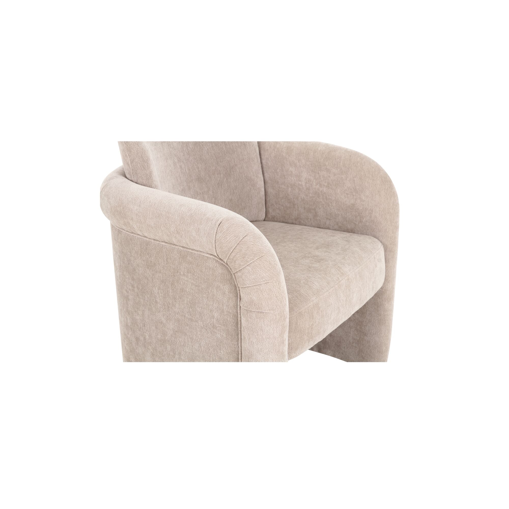 Moes Mesto Rolling Dining Chair Taupe OA-1035-39