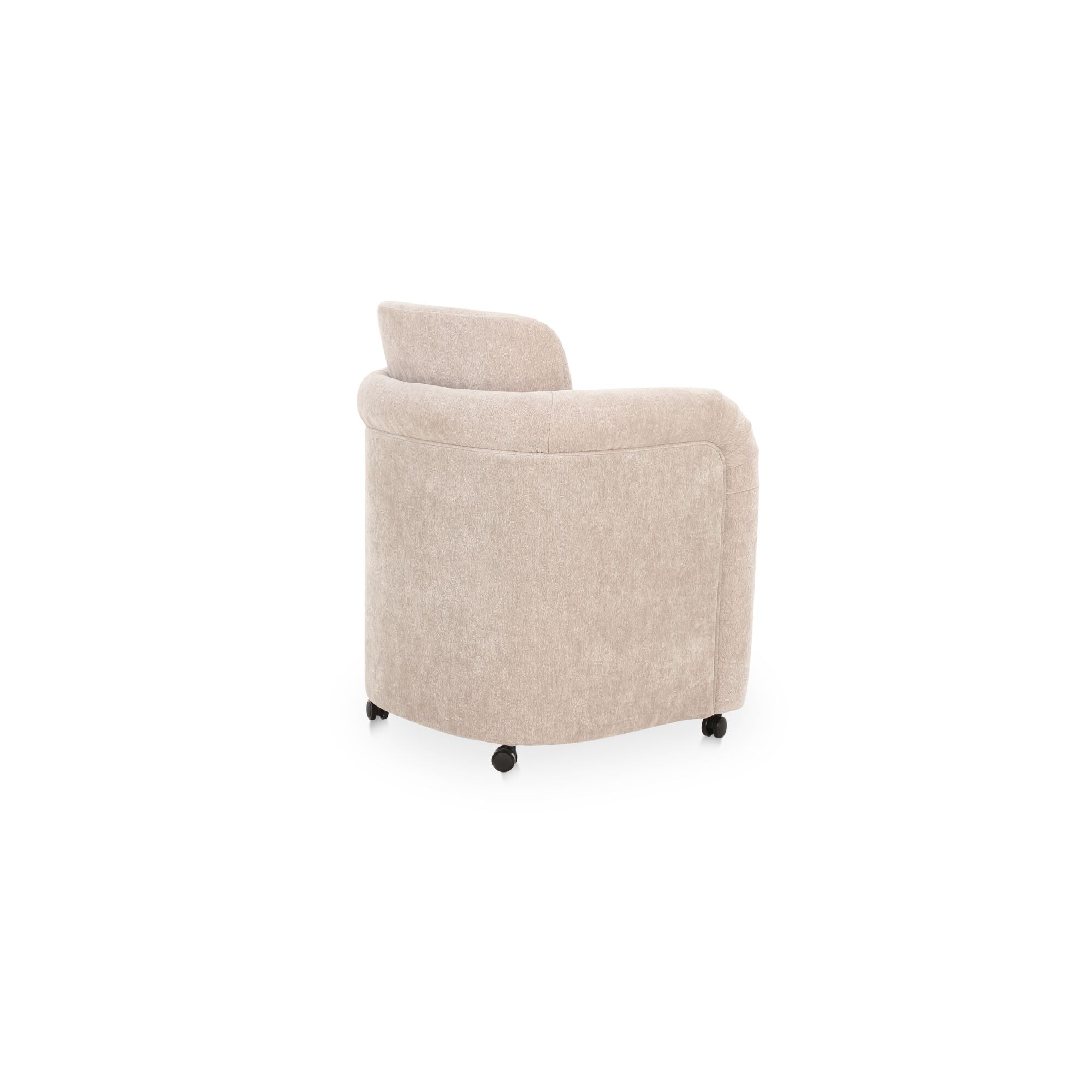Moes Mesto Rolling Dining Chair Taupe OA-1035-39