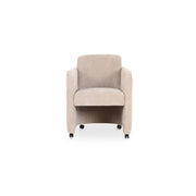 Moes Mesto Rolling Dining Chair Taupe OA-1035-39