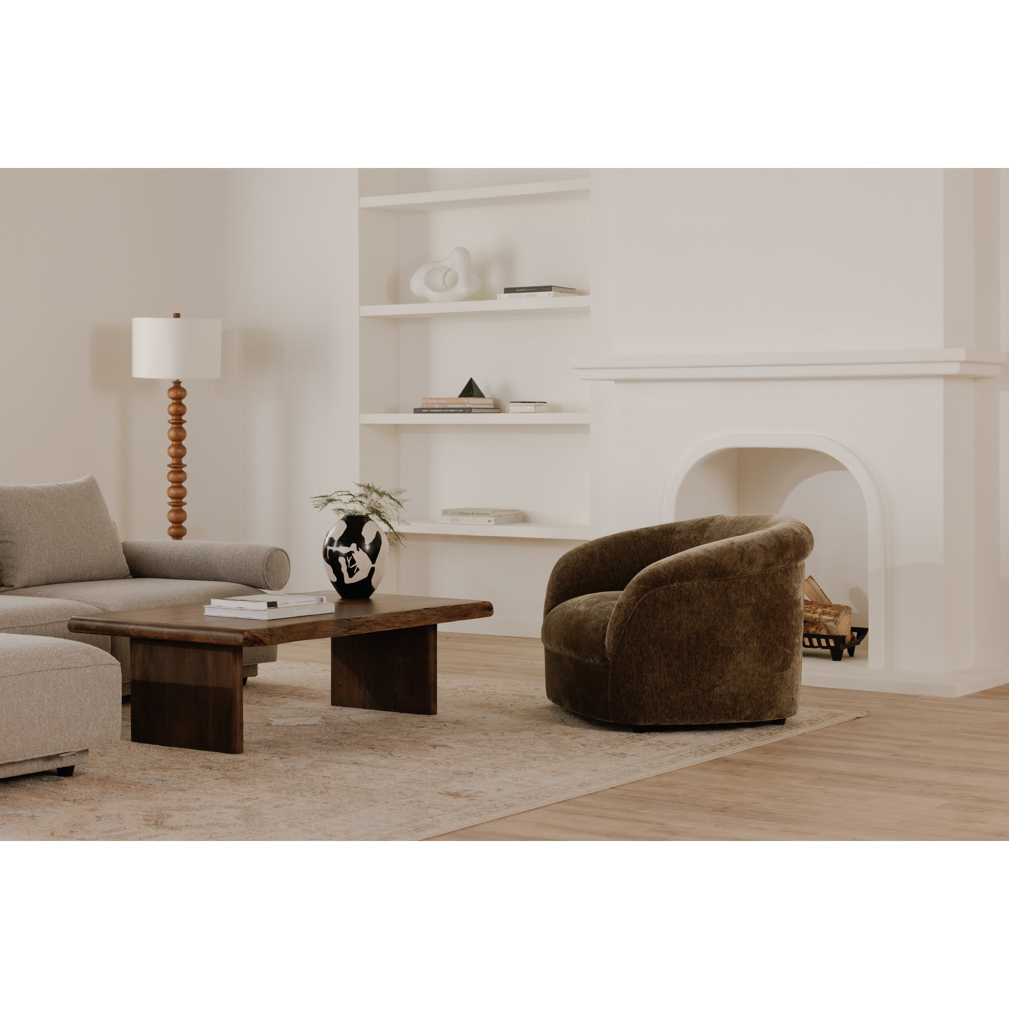 Moes Thora Lounge Chair Dark Green OA-1039-27