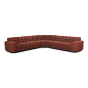 Moes Roman L-Shaped Sectional Rust OA-1042-12-0