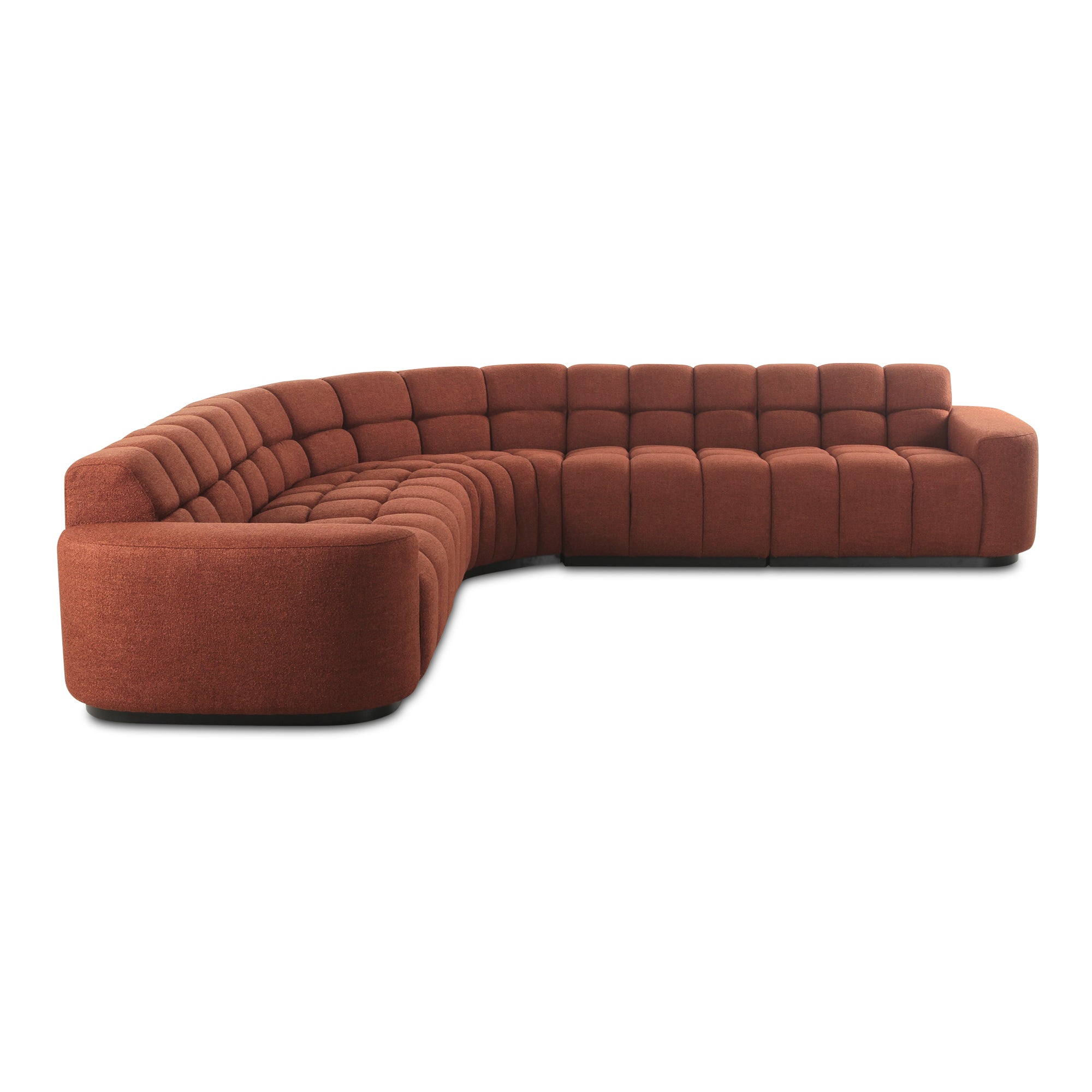 Moes Roman L-Shaped Sectional Rust OA-1042-12-0