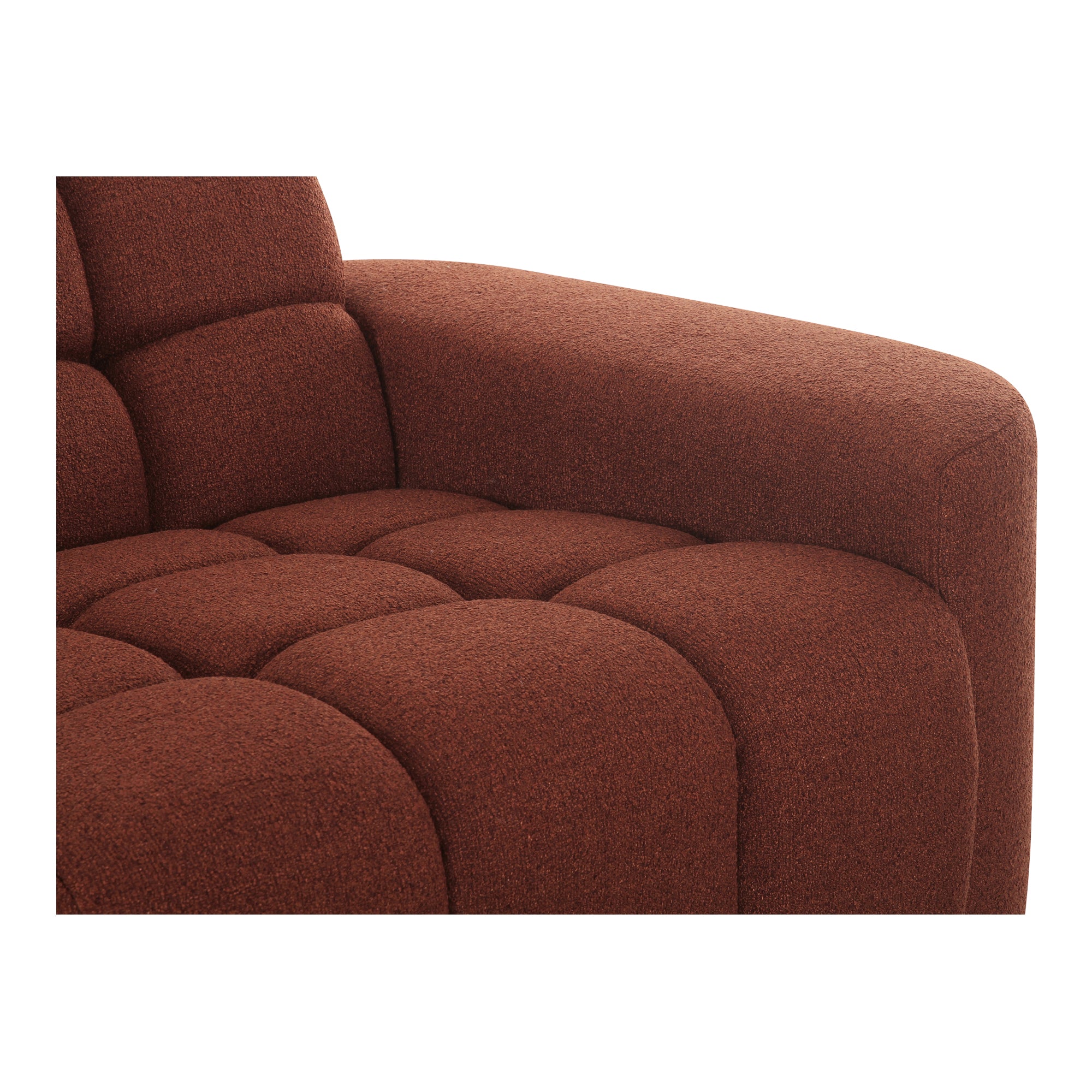 Moes Roman L-Shaped Sectional Rust OA-1042-12-0